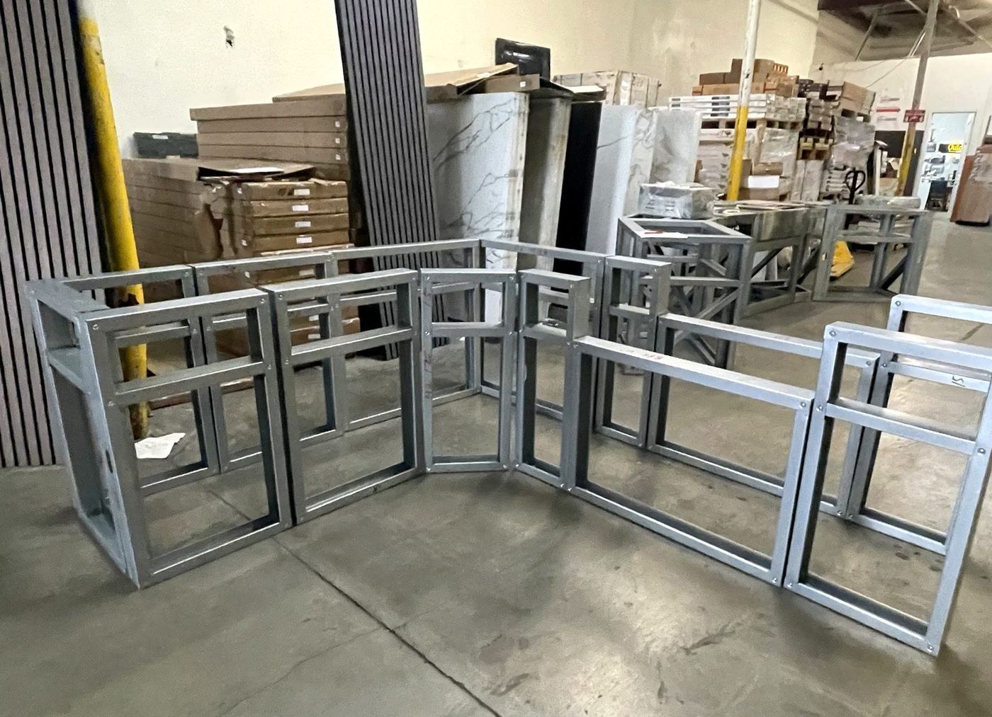 135-degree LGS frame with fridge bay layout