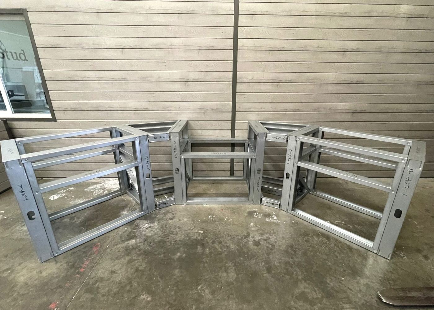 Five LGS modules in arc layout